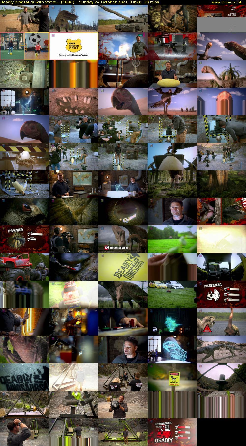 Deadly Dinosaurs with Steve... (CBBC) Sunday 24 October 2021 14:20 - 14:50