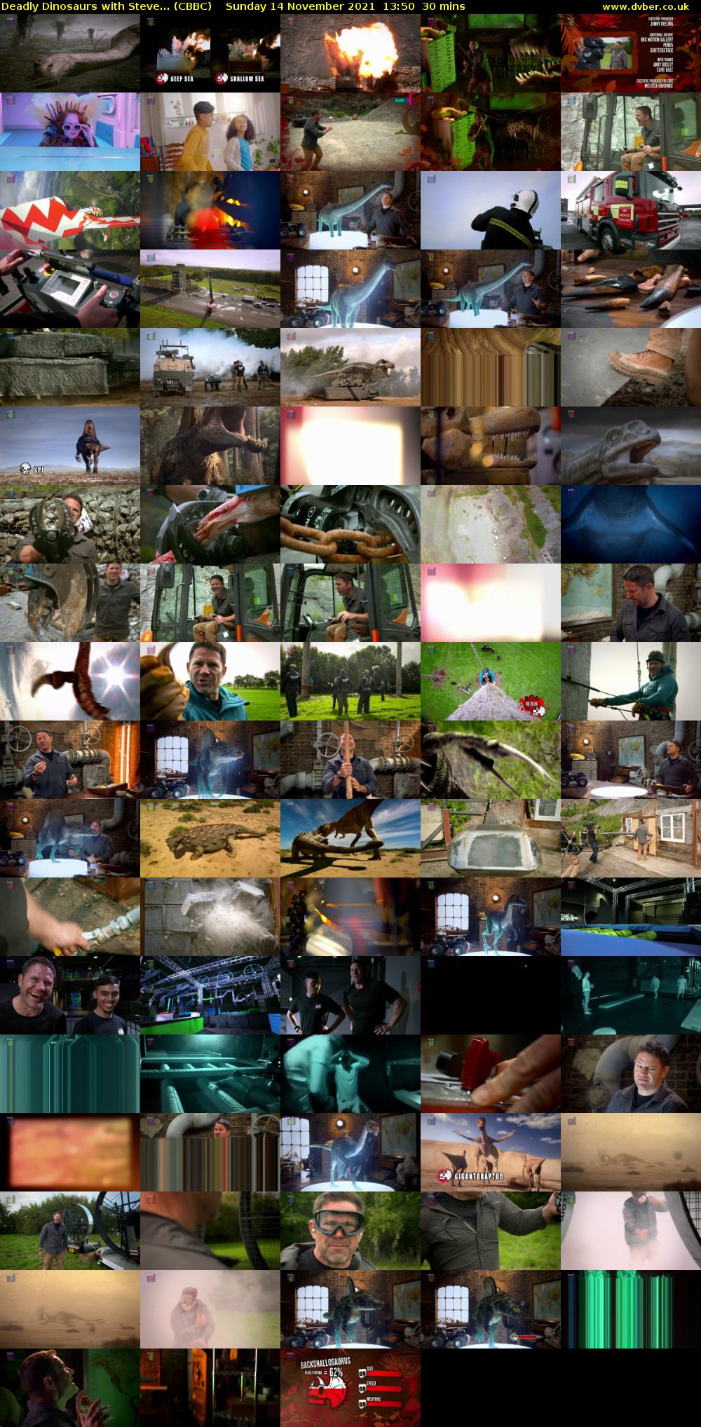 Deadly Dinosaurs with Steve... (CBBC) Sunday 14 November 2021 13:50 - 14:20