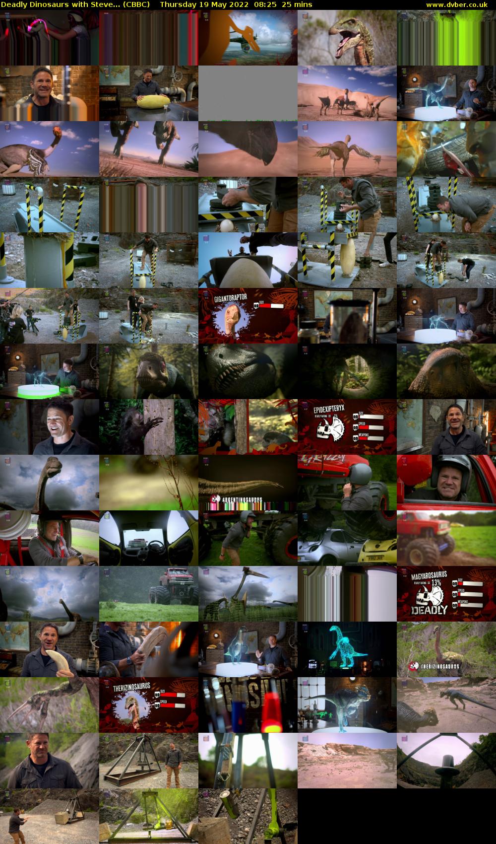 Deadly Dinosaurs with Steve... (CBBC) Thursday 19 May 2022 08:25 - 08:50