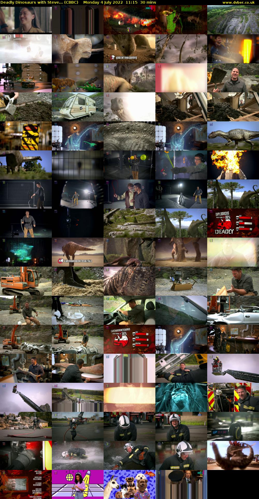 Deadly Dinosaurs with Steve... (CBBC) Monday 4 July 2022 11:15 - 11:45