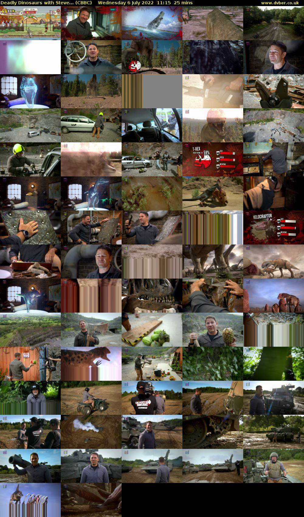 Deadly Dinosaurs with Steve... (CBBC) Wednesday 6 July 2022 11:15 - 11:40