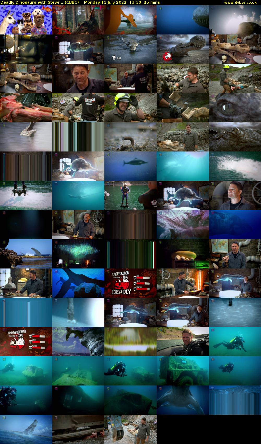 Deadly Dinosaurs with Steve... (CBBC) Monday 11 July 2022 13:30 - 13:55