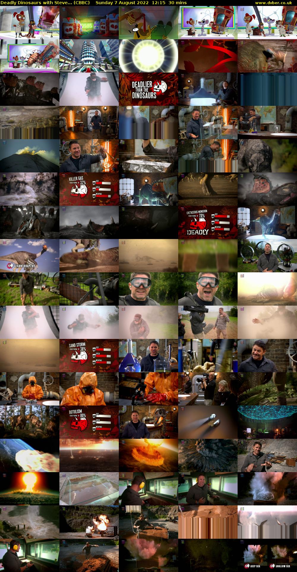 Deadly Dinosaurs with Steve... (CBBC) Sunday 7 August 2022 12:15 - 12:45