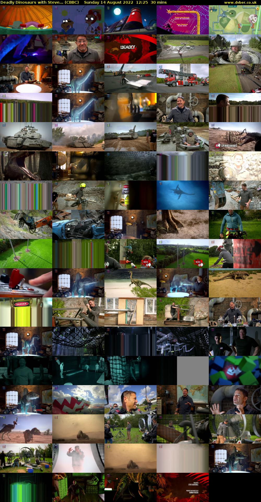 Deadly Dinosaurs with Steve... (CBBC) Sunday 14 August 2022 12:25 - 12:55