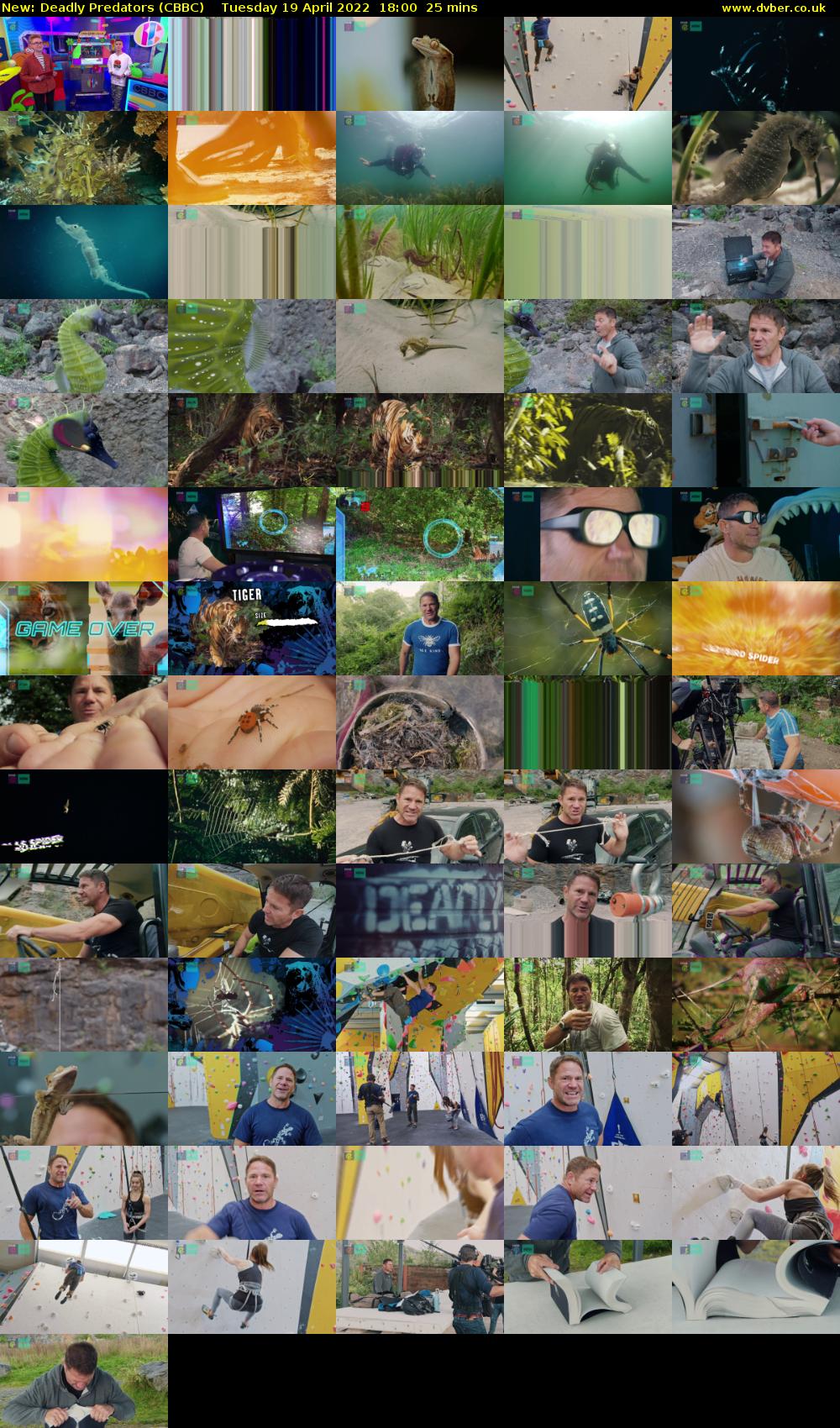 Deadly Predators (CBBC) Tuesday 19 April 2022 18:00 - 18:25