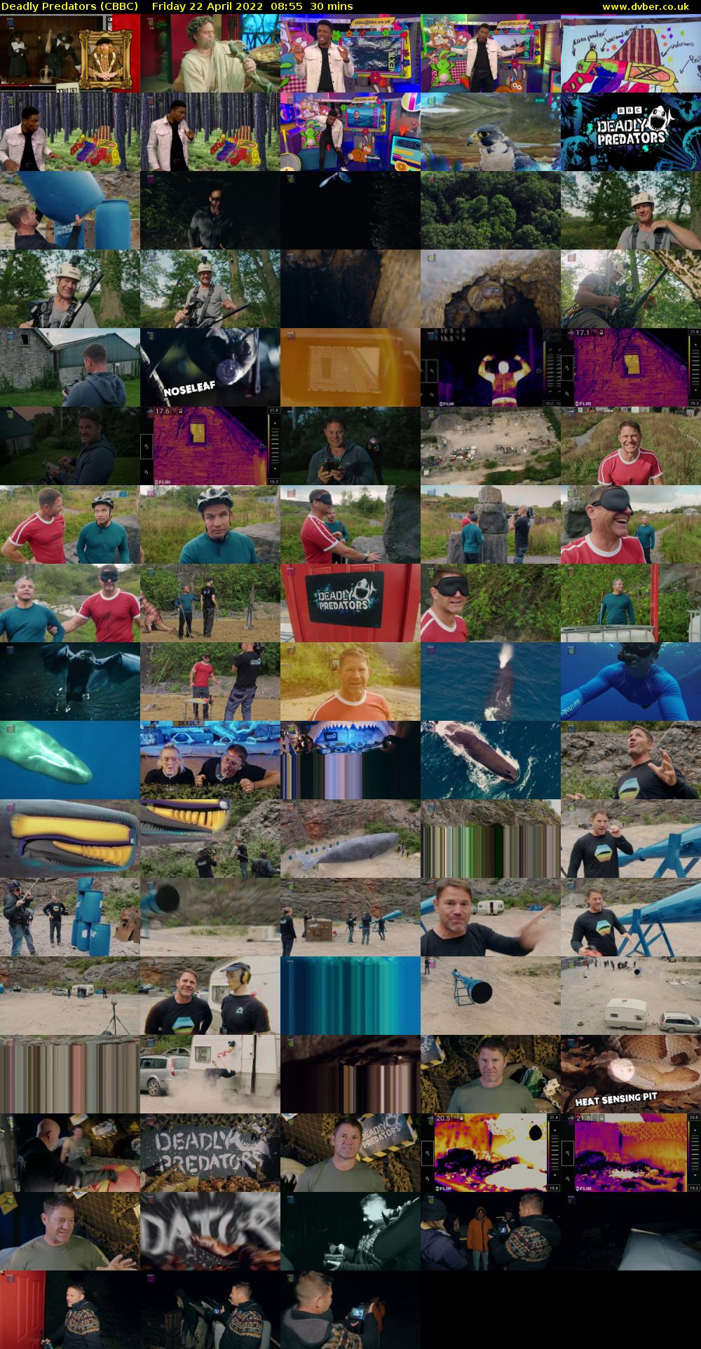 Deadly Predators (CBBC) Friday 22 April 2022 08:55 - 09:25