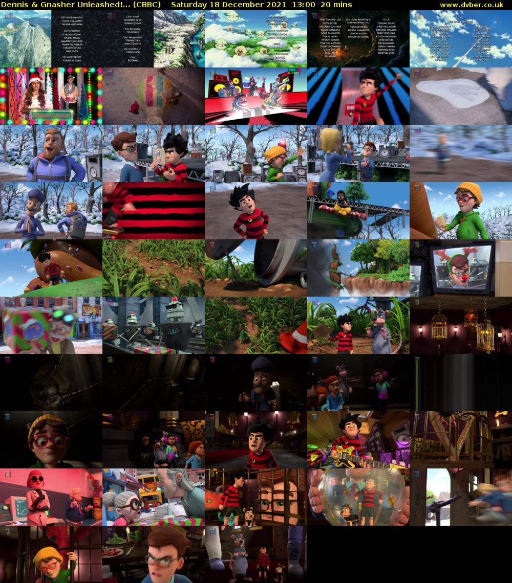 Dennis & Gnasher Unleashed!... (CBBC) Saturday 18 December 2021 13:00 - 13:20
