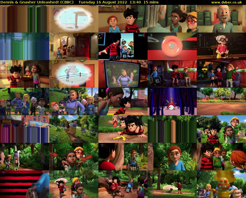 Dennis & Gnasher Unleashed! (CBBC) Tuesday 16 August 2022 13:40 - 13:55