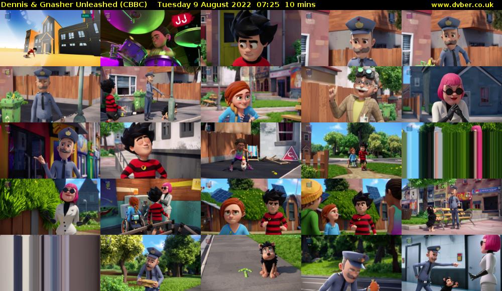 Dennis & Gnasher Unleashed (CBBC) Tuesday 9 August 2022 07:25 - 07:35
