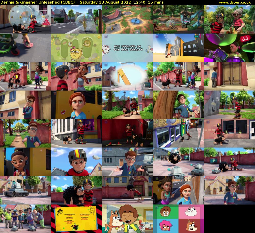 Dennis & Gnasher Unleashed (CBBC) Saturday 13 August 2022 12:40 - 12:55