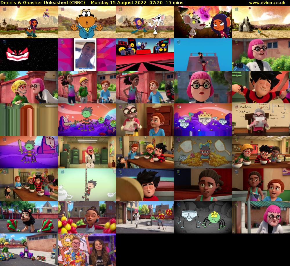 Dennis & Gnasher Unleashed (CBBC) Monday 15 August 2022 07:20 - 07:35