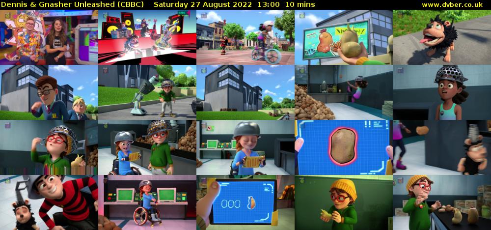 Dennis & Gnasher Unleashed (CBBC) Saturday 27 August 2022 13:00 - 13:10