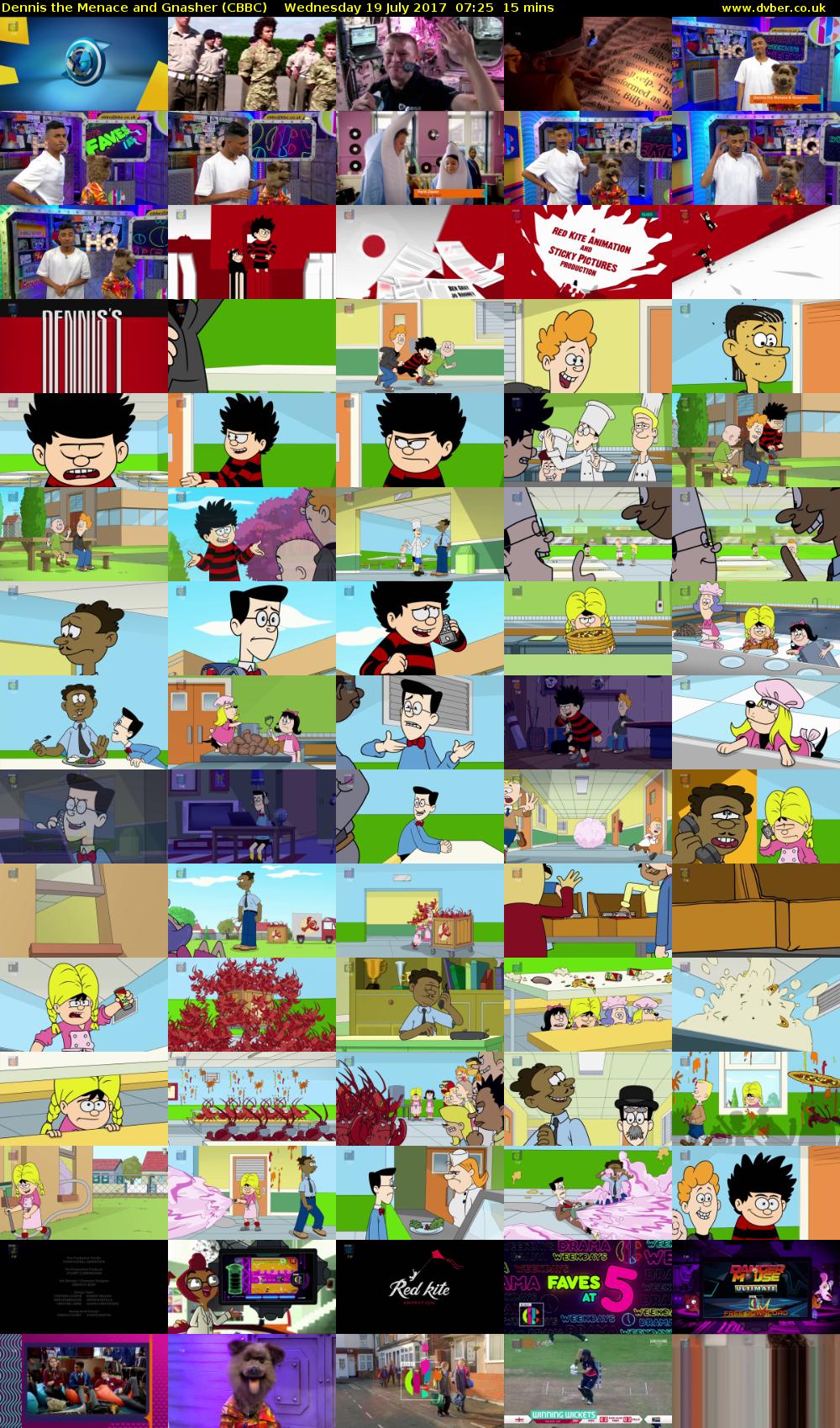 Dennis the Menace and Gnasher (CBBC) Wednesday 19 July 2017 07:25 - 07:40