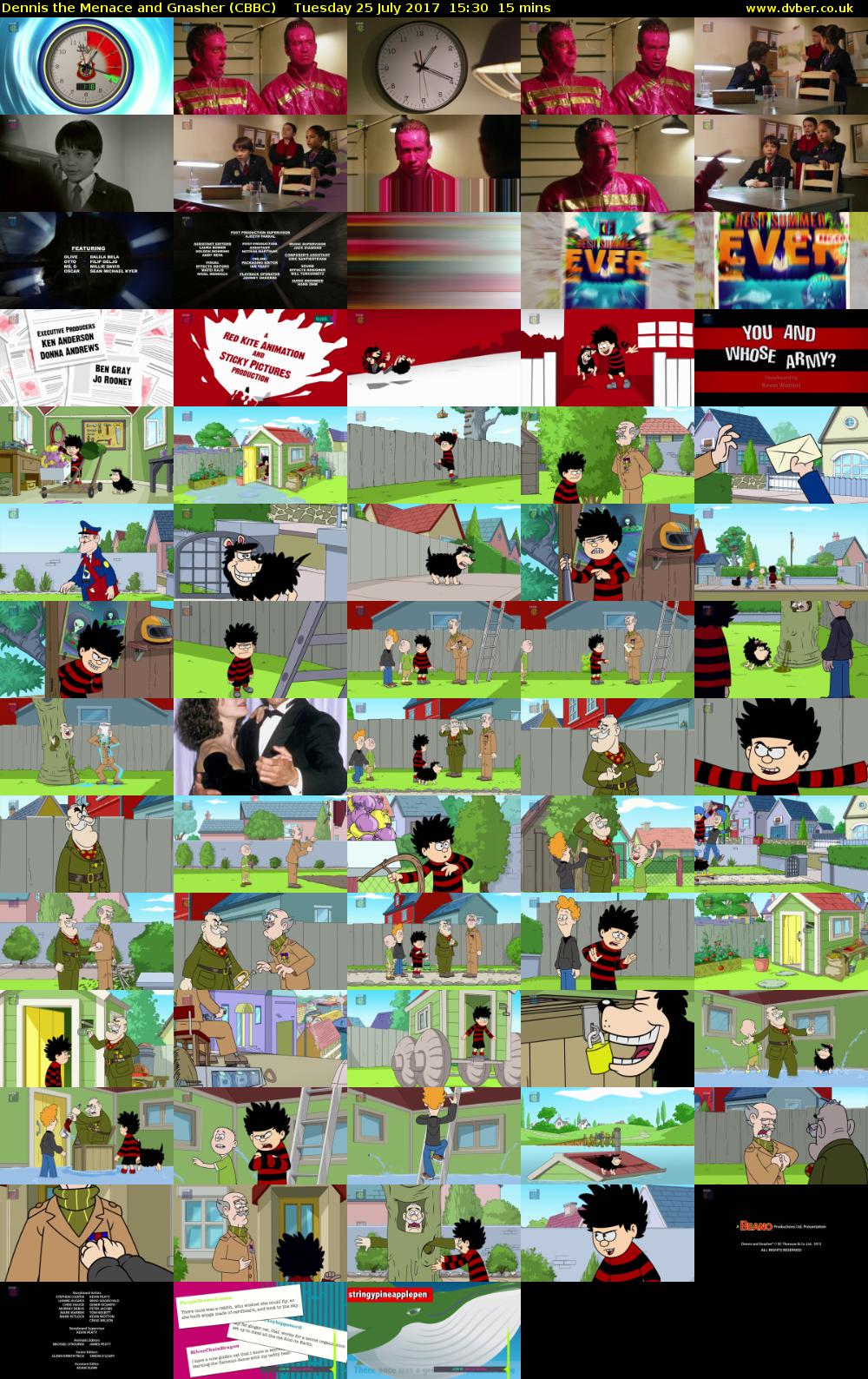 Dennis the Menace and Gnasher (CBBC) Tuesday 25 July 2017 15:30 - 15:45
