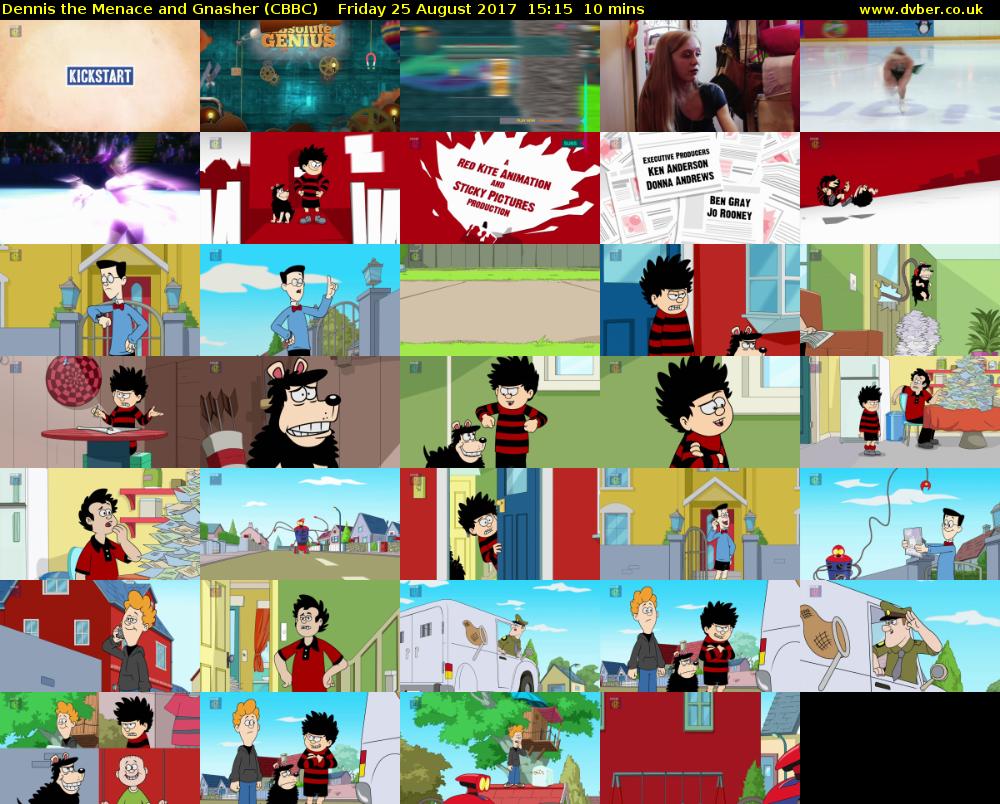 Dennis the Menace and Gnasher (CBBC) Friday 25 August 2017 15:15 - 15:25