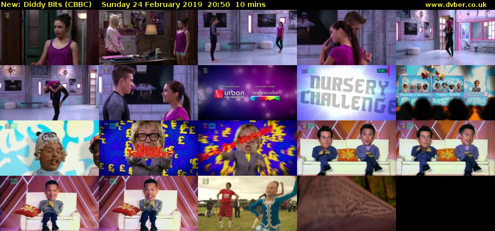 Diddy Bits (CBBC) Sunday 24 February 2019 20:50 - 21:00