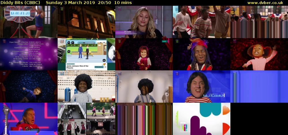 Diddy Bits (CBBC) Sunday 3 March 2019 20:50 - 21:00