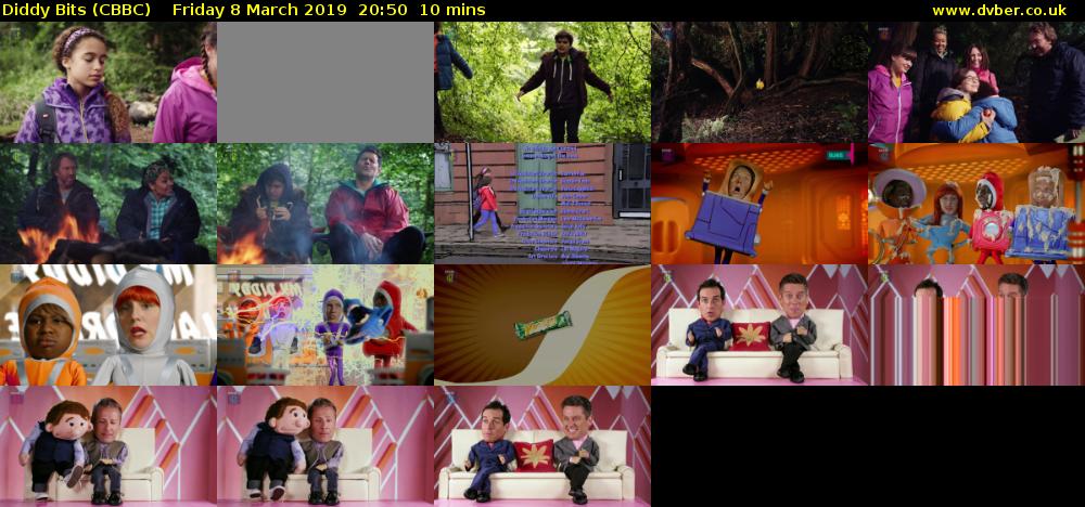 Diddy Bits (CBBC) Friday 8 March 2019 20:50 - 21:00