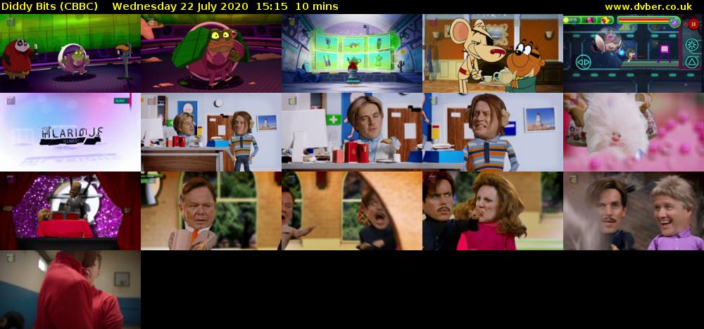 Diddy Bits (CBBC) Wednesday 22 July 2020 15:15 - 15:25