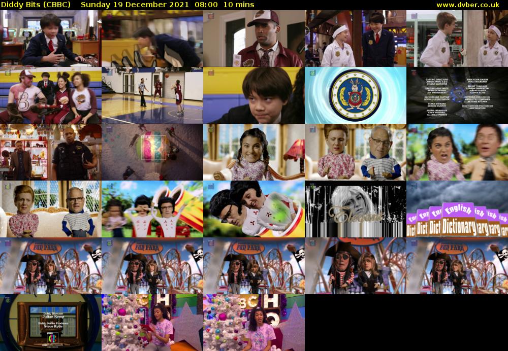 Diddy Bits (CBBC) Sunday 19 December 2021 08:00 - 08:10