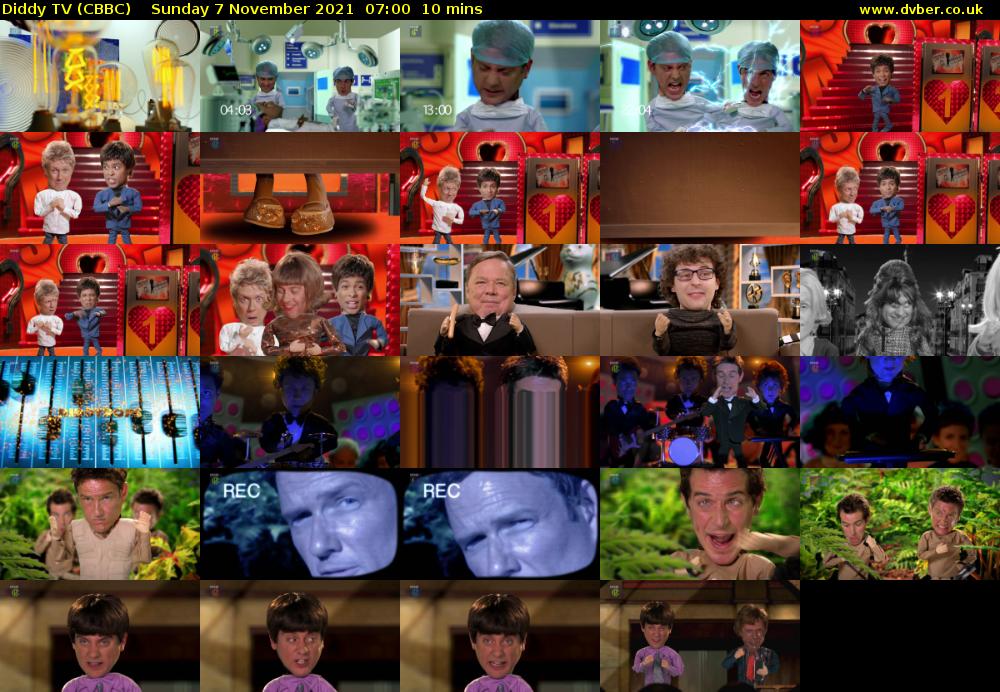 Diddy TV (CBBC) Sunday 7 November 2021 07:00 - 07:10