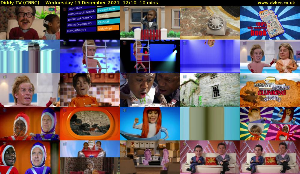 Diddy TV (CBBC) Wednesday 15 December 2021 12:10 - 12:20