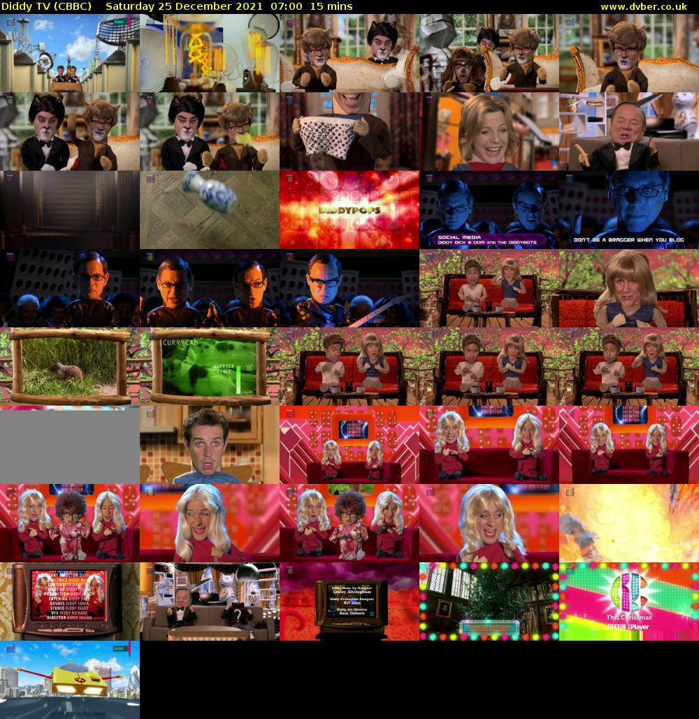 Diddy TV (CBBC) Saturday 25 December 2021 07:00 - 07:15