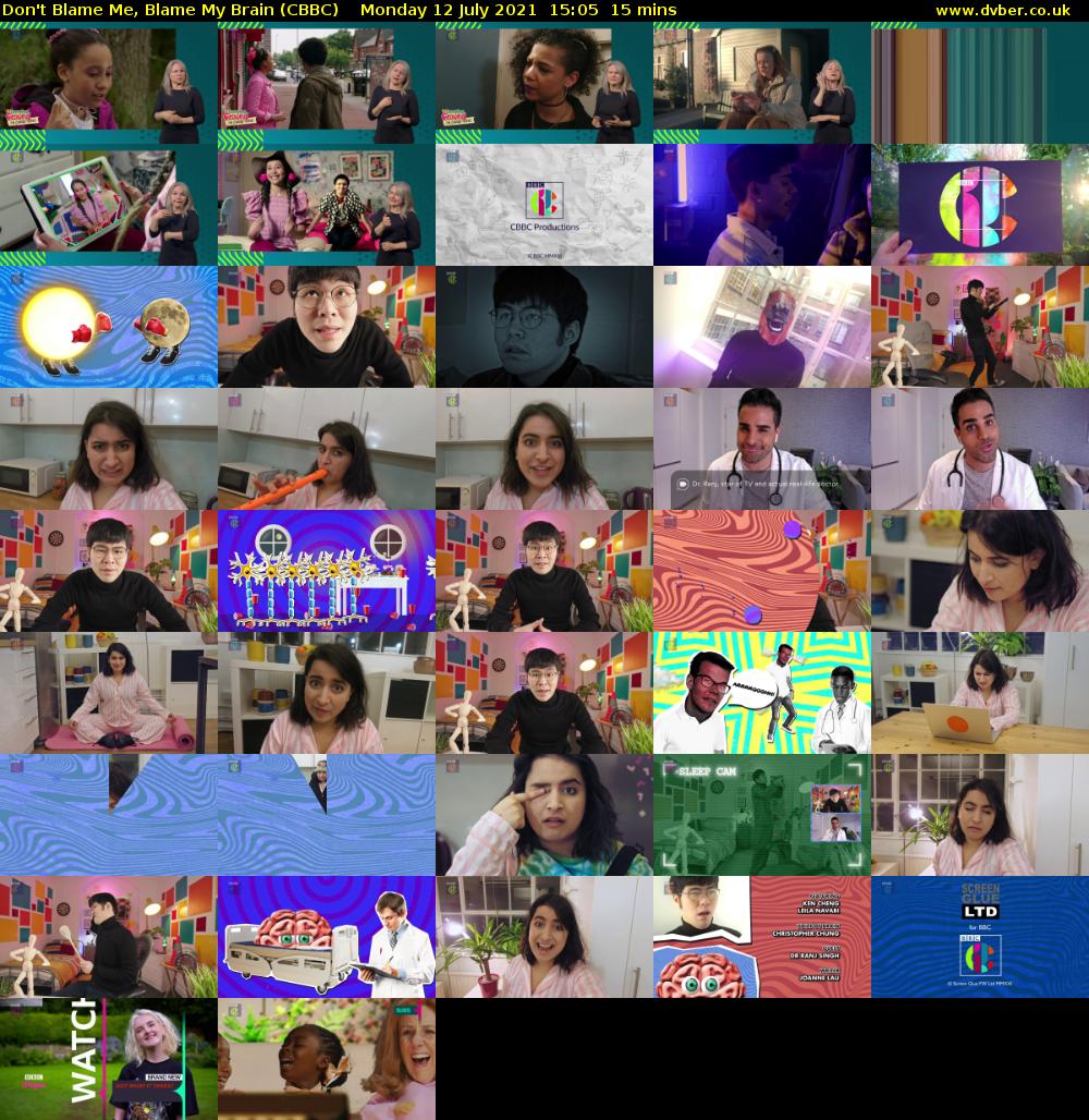 Don't Blame Me, Blame My Brain (CBBC) Monday 12 July 2021 15:05 - 15:20