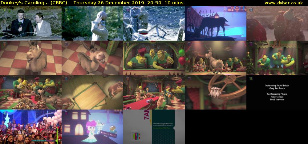 Donkey's Caroling... (CBBC) Thursday 26 December 2019 20:50 - 21:00