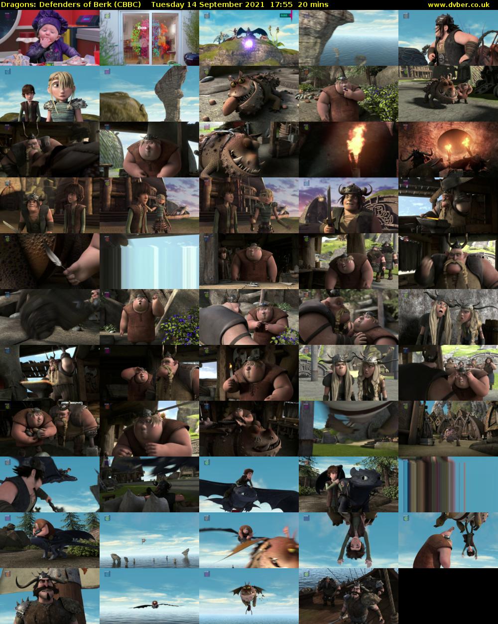 Dragons: Defenders of Berk (CBBC) Tuesday 14 September 2021 17:55 - 18:15