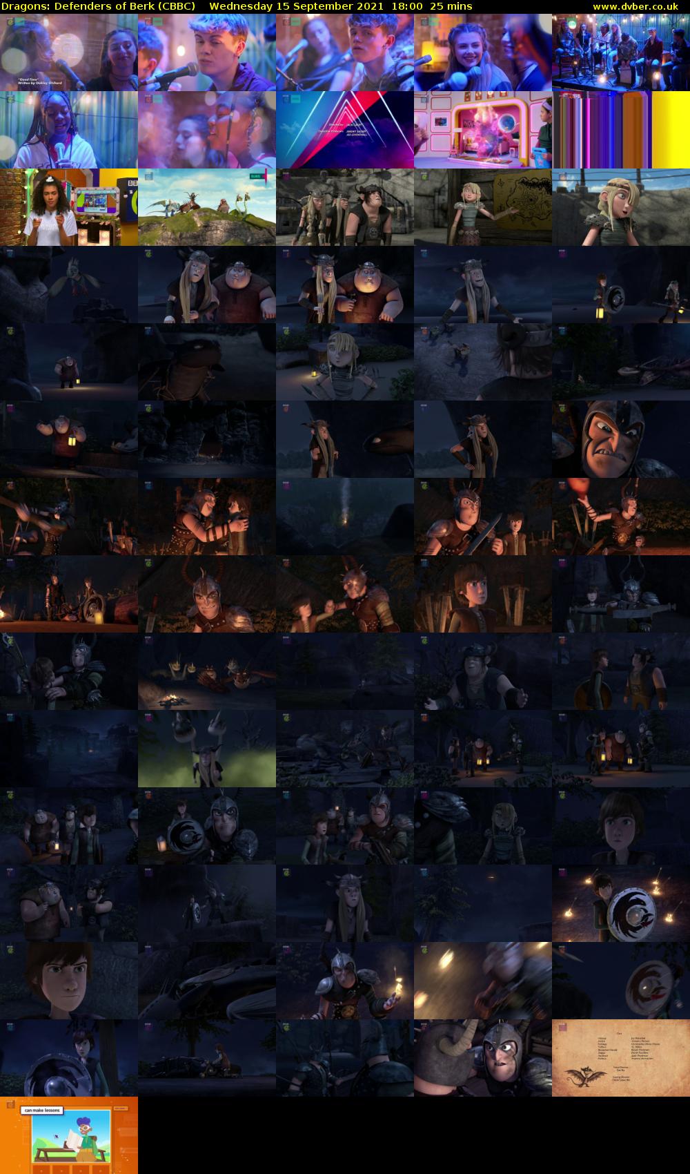 Dragons: Defenders of Berk (CBBC) Wednesday 15 September 2021 18:00 - 18:25