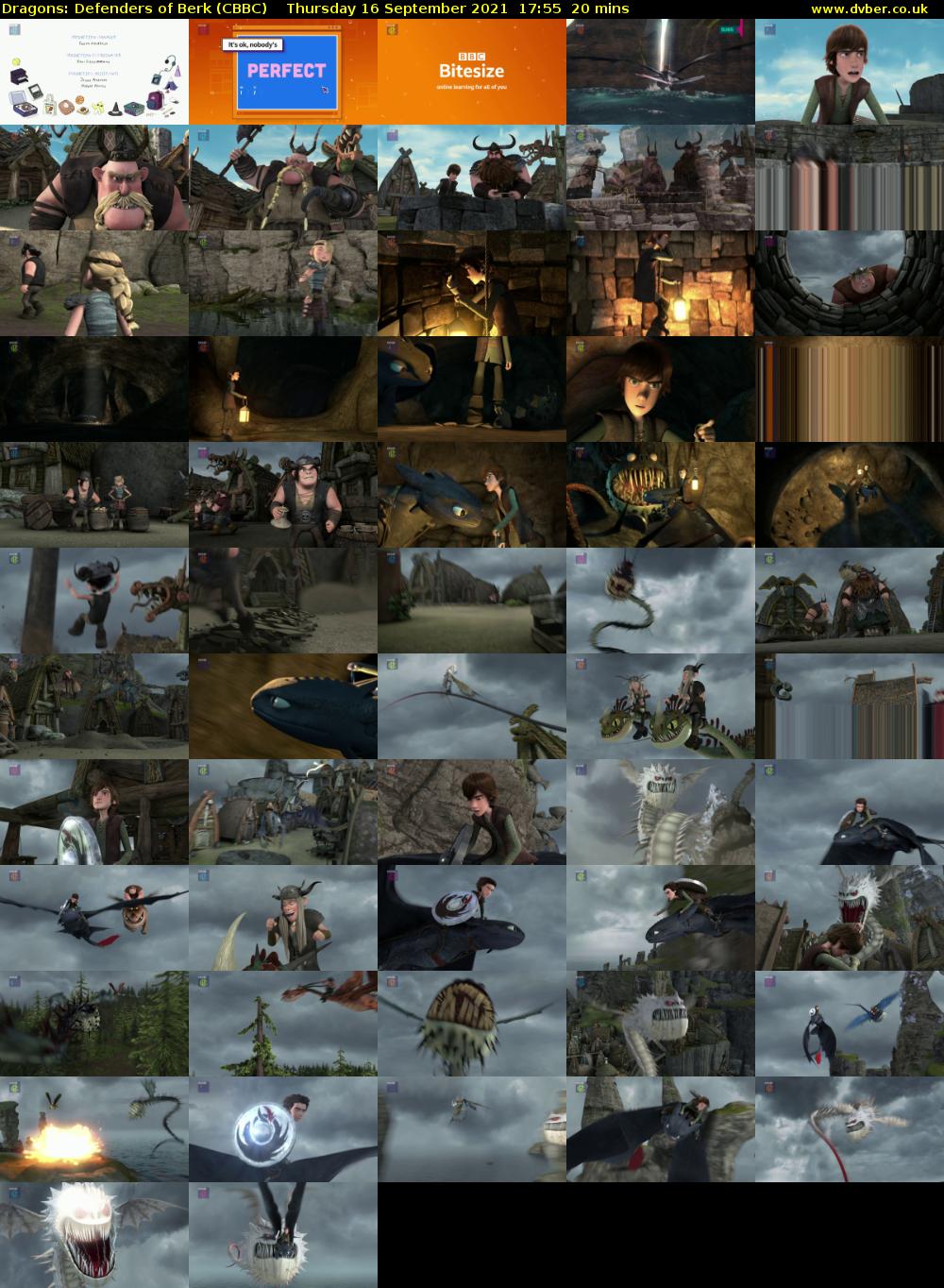 Dragons: Defenders of Berk (CBBC) Thursday 16 September 2021 17:55 - 18:15