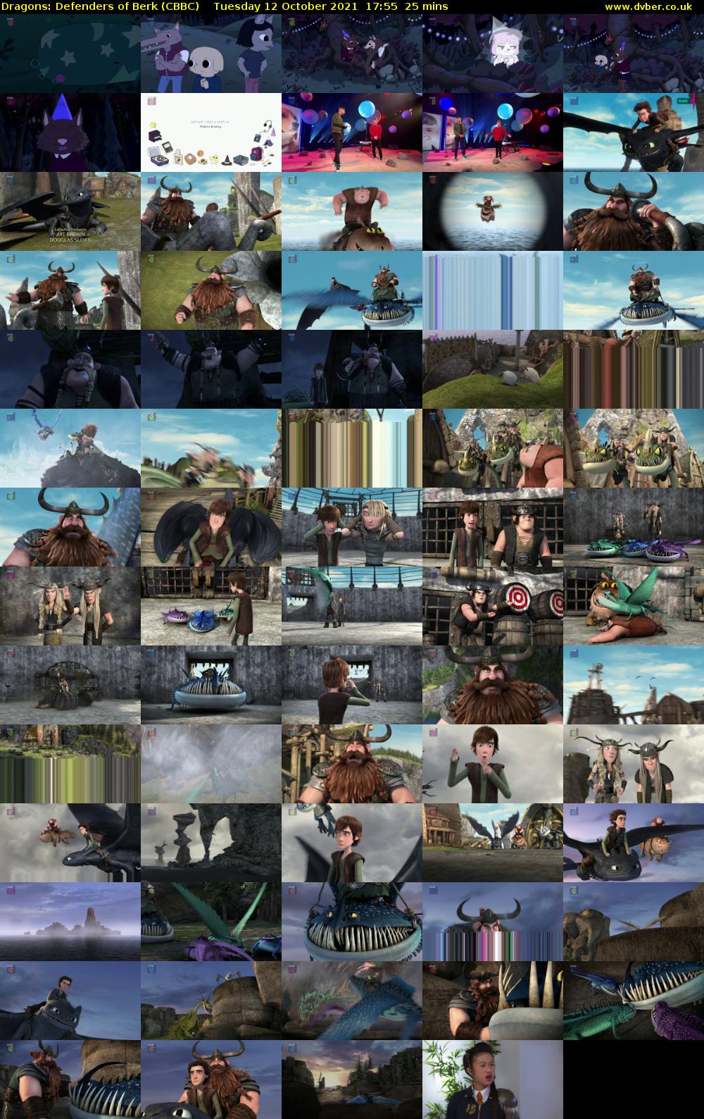 Dragons: Defenders of Berk (CBBC) Tuesday 12 October 2021 17:55 - 18:20