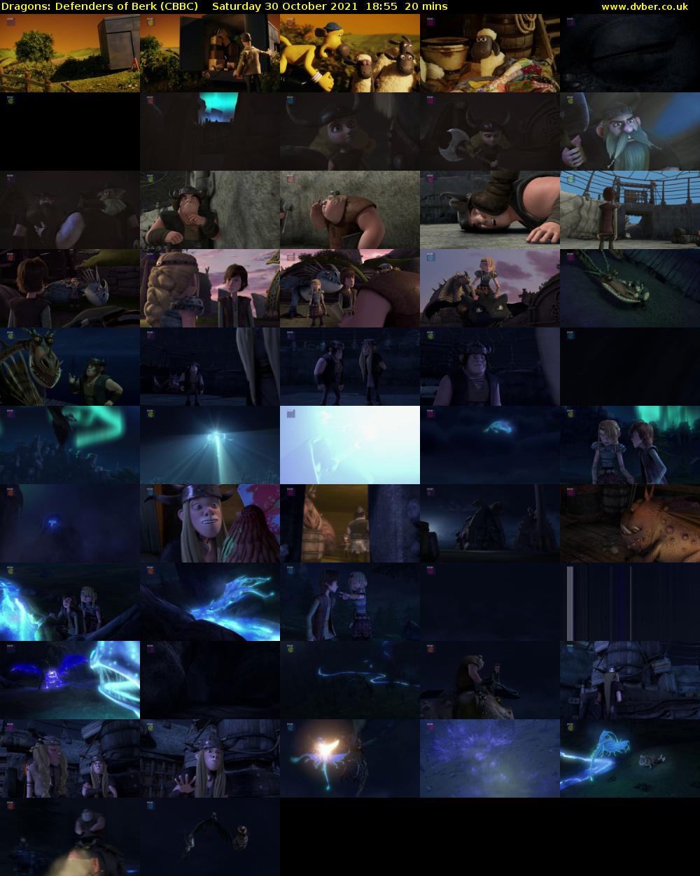 Dragons: Defenders of Berk (CBBC) Saturday 30 October 2021 18:55 - 19:15