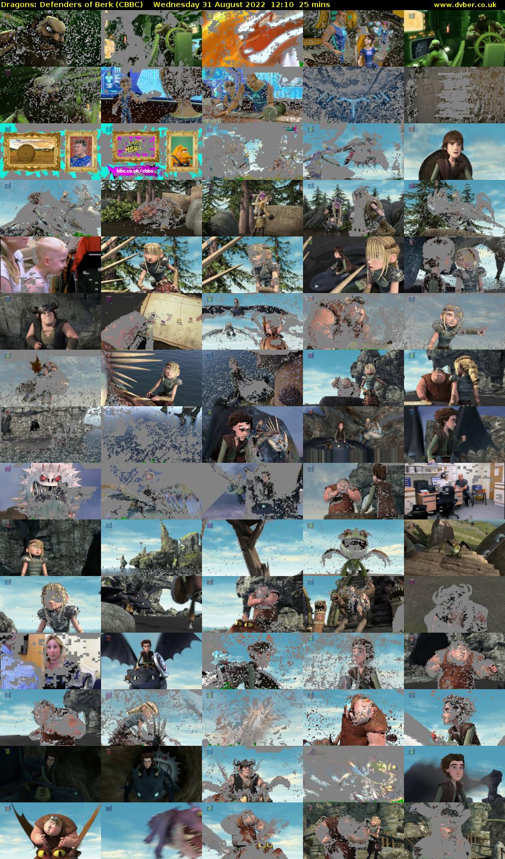 Dragons: Defenders of Berk (CBBC) Wednesday 31 August 2022 12:10 - 12:35