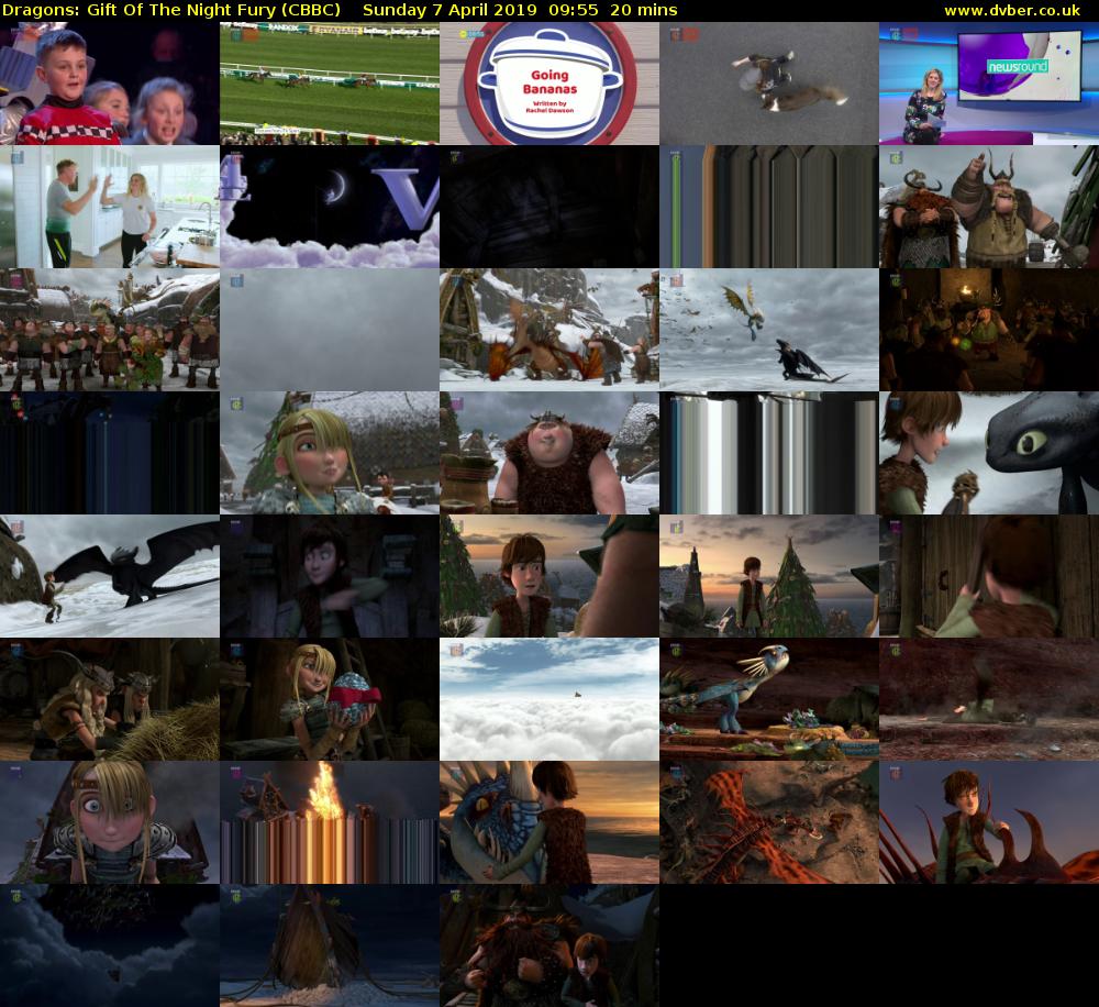 Dragons: Gift Of The Night Fury (CBBC) Sunday 7 April 2019 09:55 - 10:15