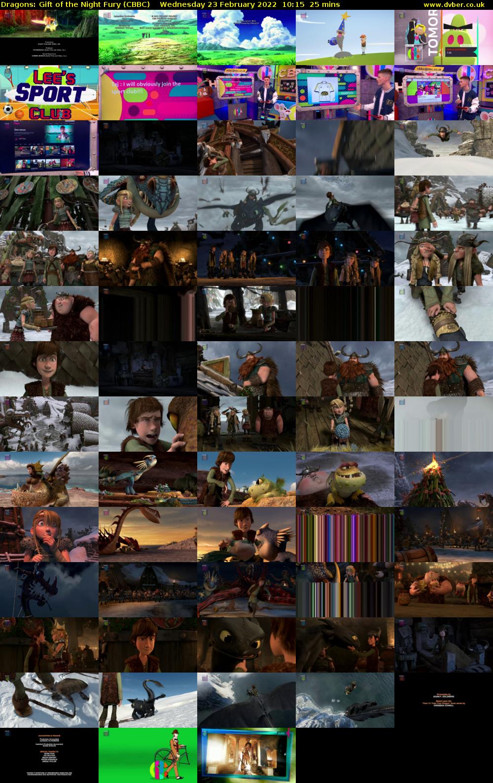 Dragons: Gift of the Night Fury (CBBC) Wednesday 23 February 2022 10:15 - 10:40