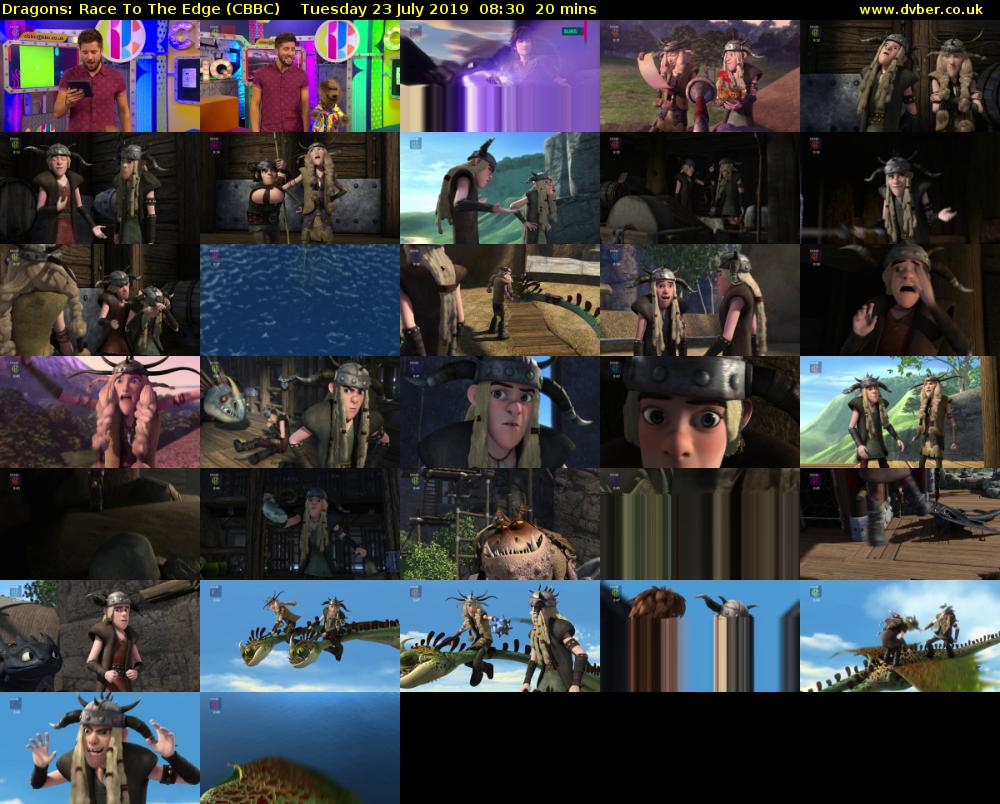 Dragons: Race To The Edge (CBBC) Tuesday 23 July 2019 08:30 - 08:50