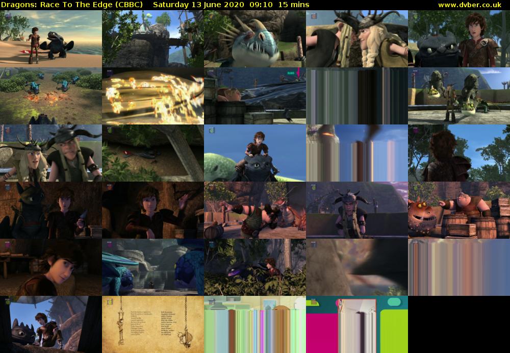 Dragons: Race To The Edge (CBBC) Saturday 13 June 2020 09:10 - 09:25