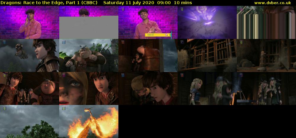 Dragons: Race to the Edge, Part 1 (CBBC) Saturday 11 July 2020 09:00 - 09:10