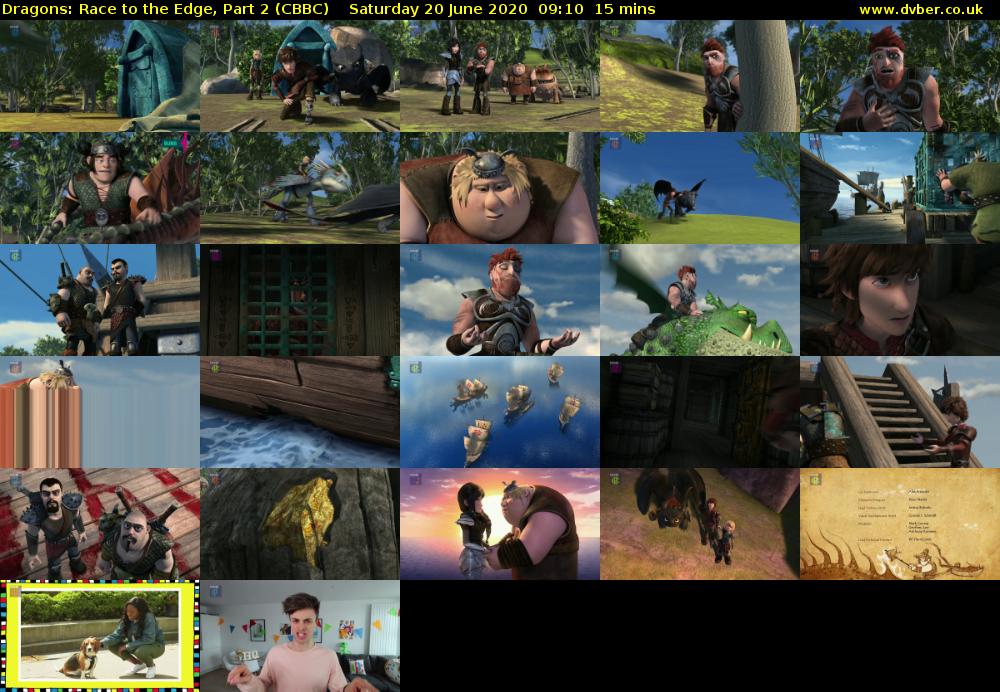 Dragons: Race to the Edge, Part 2 (CBBC) Saturday 20 June 2020 09:10 - 09:25