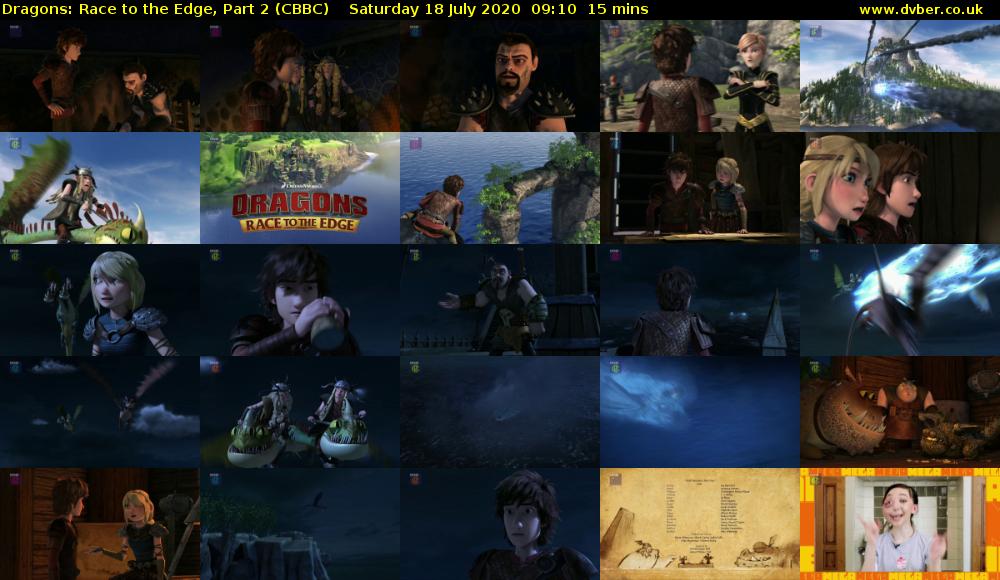 Dragons: Race to the Edge, Part 2 (CBBC) Saturday 18 July 2020 09:10 - 09:25