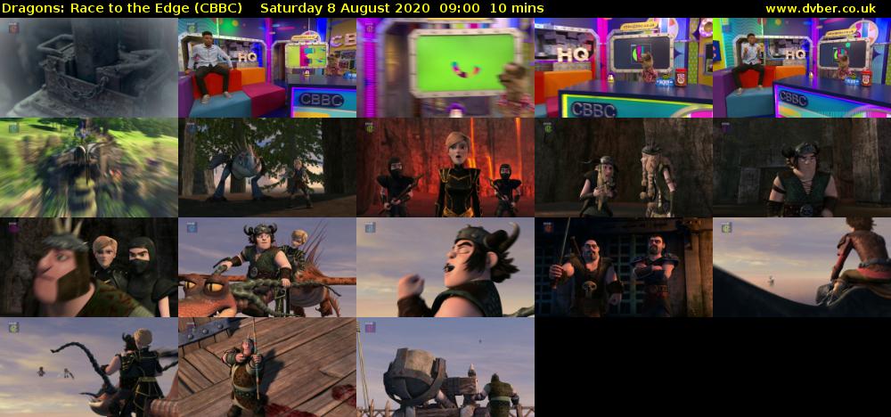 Dragons: Race to the Edge (CBBC) Saturday 8 August 2020 09:00 - 09:10