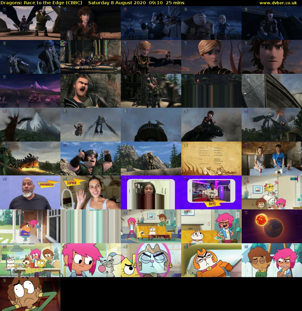 Dragons: Race to the Edge (CBBC) Saturday 8 August 2020 09:10 - 09:35