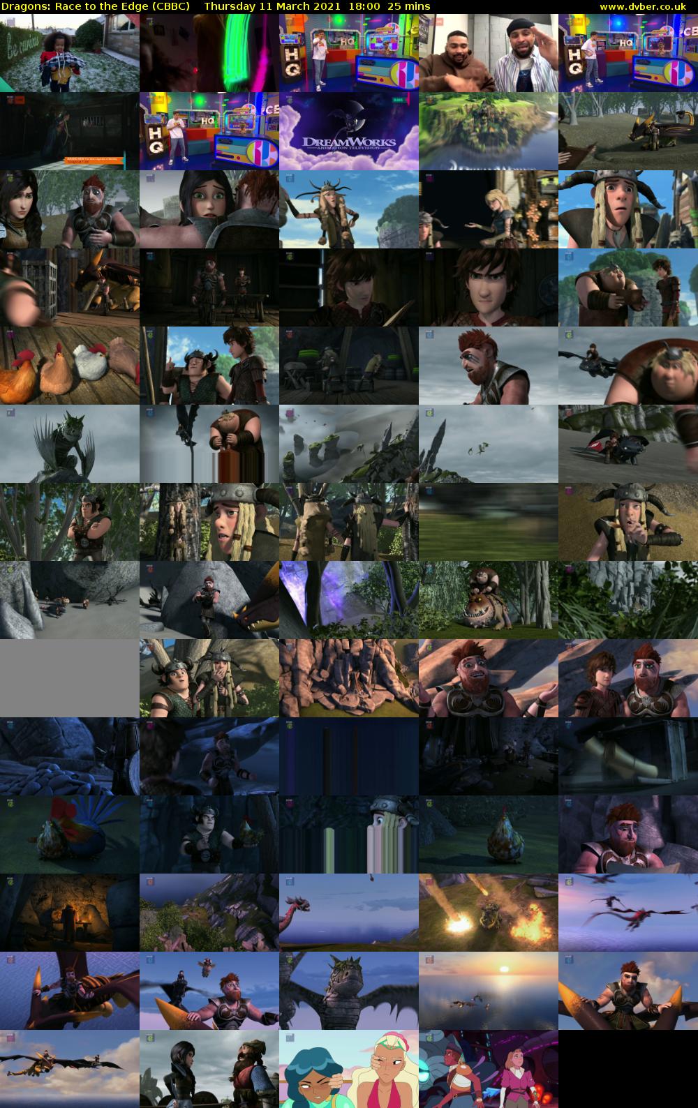 Dragons: Race to the Edge (CBBC) Thursday 11 March 2021 18:00 - 18:25