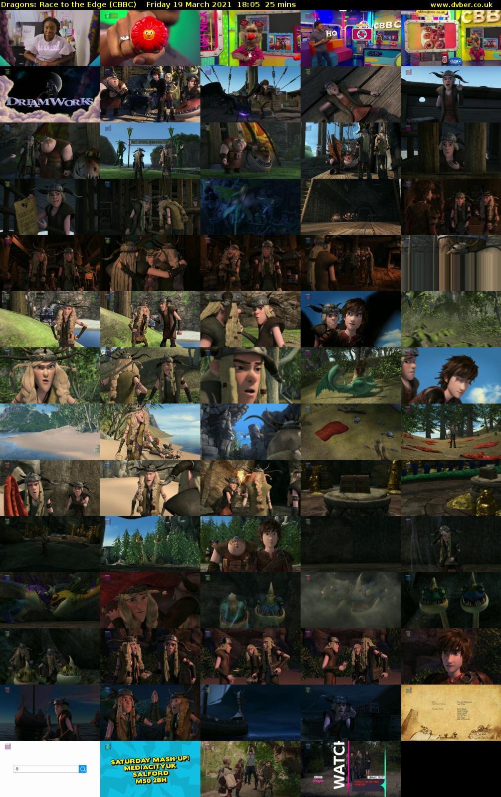 Dragons: Race to the Edge (CBBC) Friday 19 March 2021 18:05 - 18:30