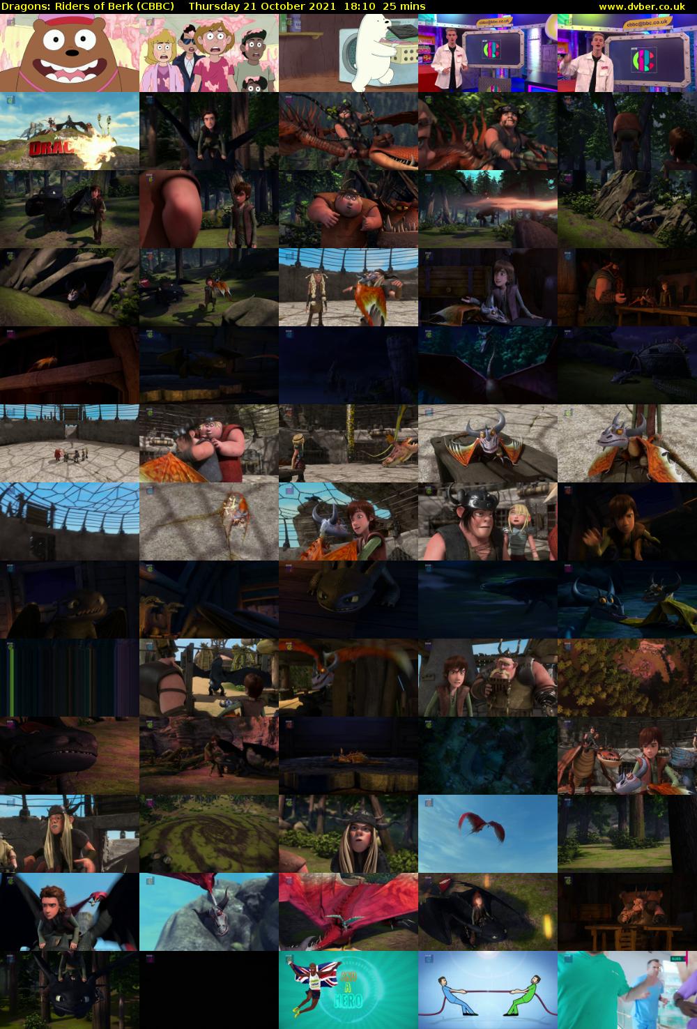 Dragons: Riders of Berk (CBBC) Thursday 21 October 2021 18:10 - 18:35