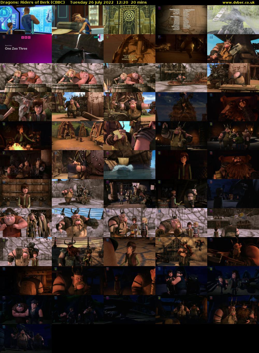 Dragons: Riders of Berk (CBBC) Tuesday 26 July 2022 12:20 - 12:40