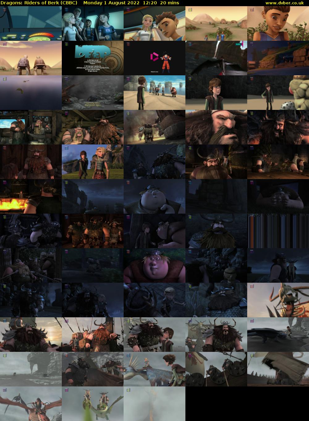 Dragons: Riders of Berk (CBBC) Monday 1 August 2022 12:20 - 12:40