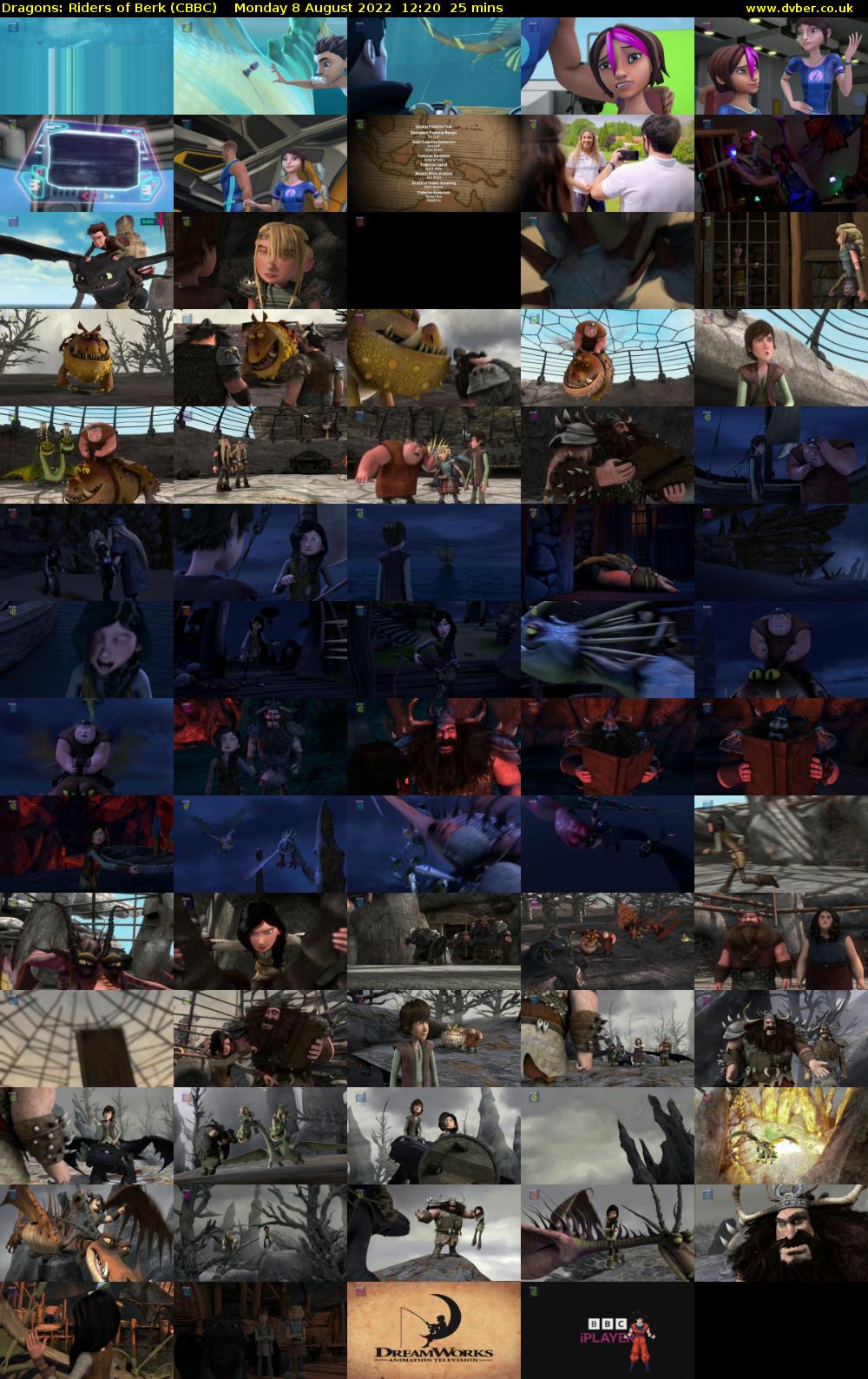 Dragons: Riders of Berk (CBBC) Monday 8 August 2022 12:20 - 12:45
